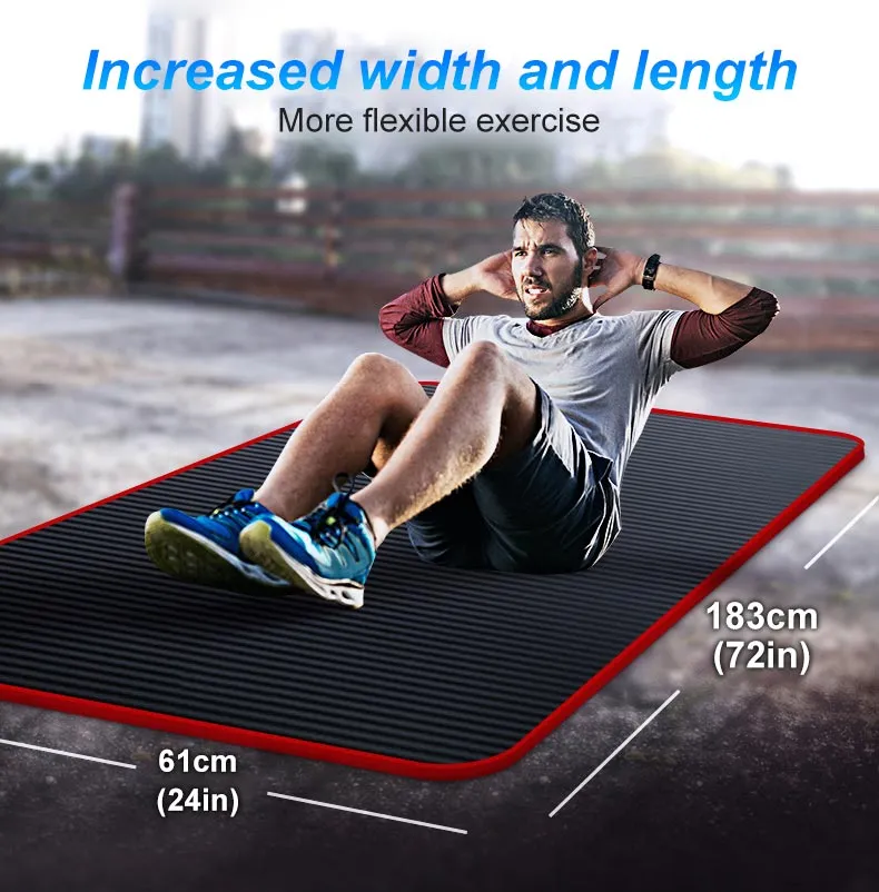 10mm Non-Slip Yoga Fitness Mat