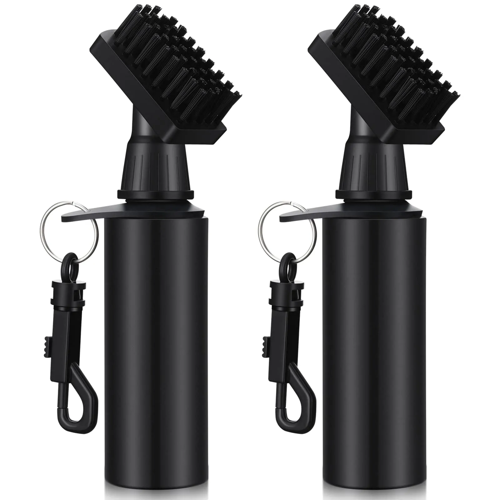 2 Pack Golf Club Cleaner Groove Tube Golf Brush Golf Club Brush with Leakproof Reservoir Tube, Squeeze Bottle for Easy Cleaning, 7 Inches Tall