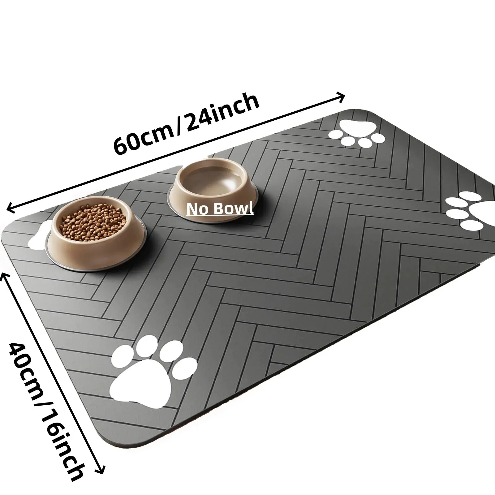 Absorbent Pet Feeding Mat – Quick-Dry Placemat for Food and Water Bowls