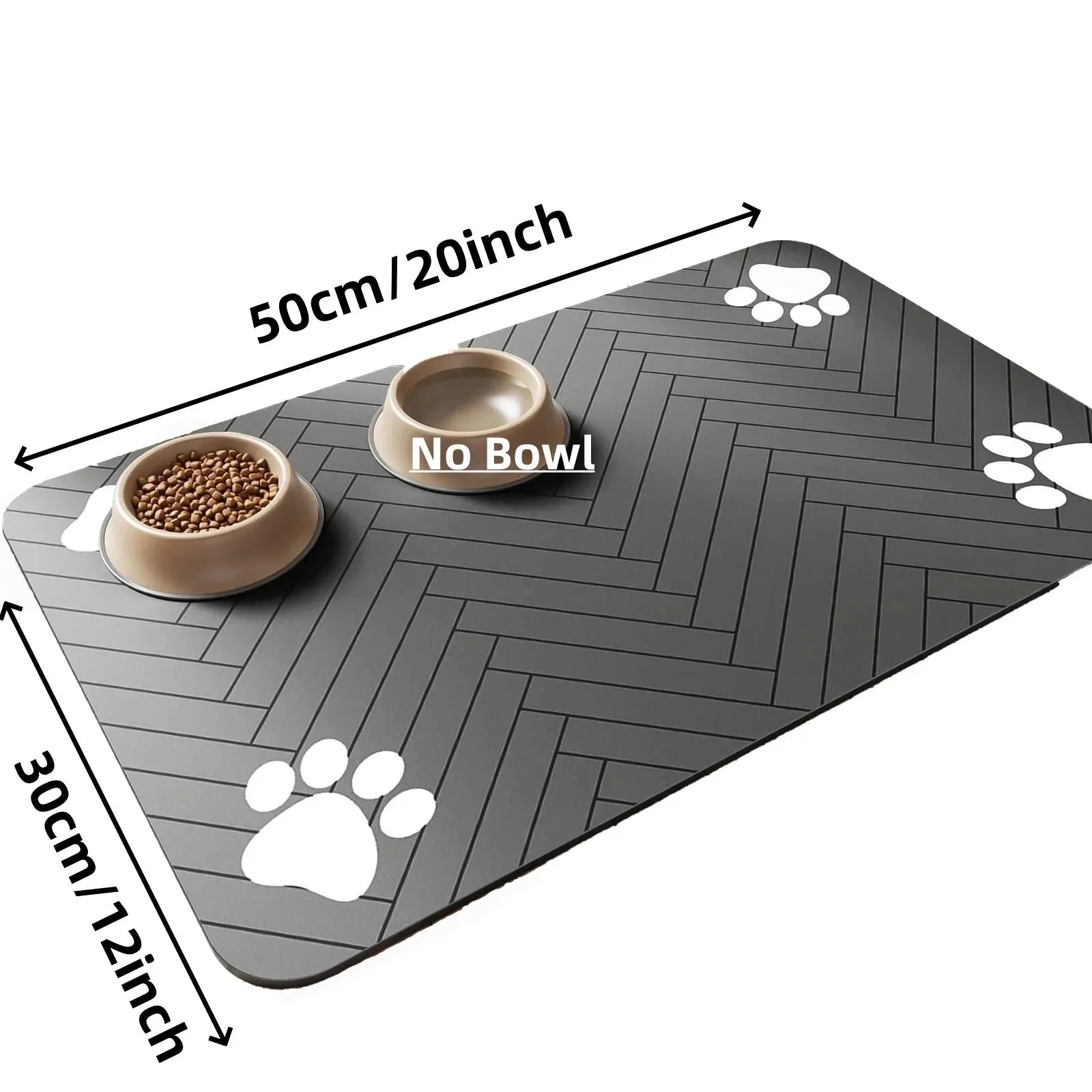 Absorbent Pet Feeding Mat – Quick-Dry Placemat for Food and Water Bowls