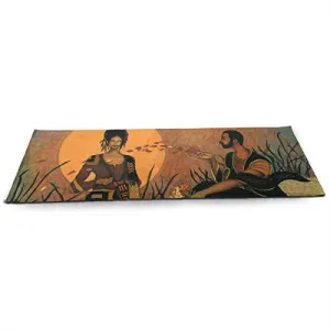 Afro American Couple Vintage Romance ECO Aqua Power Kinematic Iyengar Kundini Hot Pilates Gymnastics Hatha Yoga Mat Exercise Mat Merchandise Decor Decorate