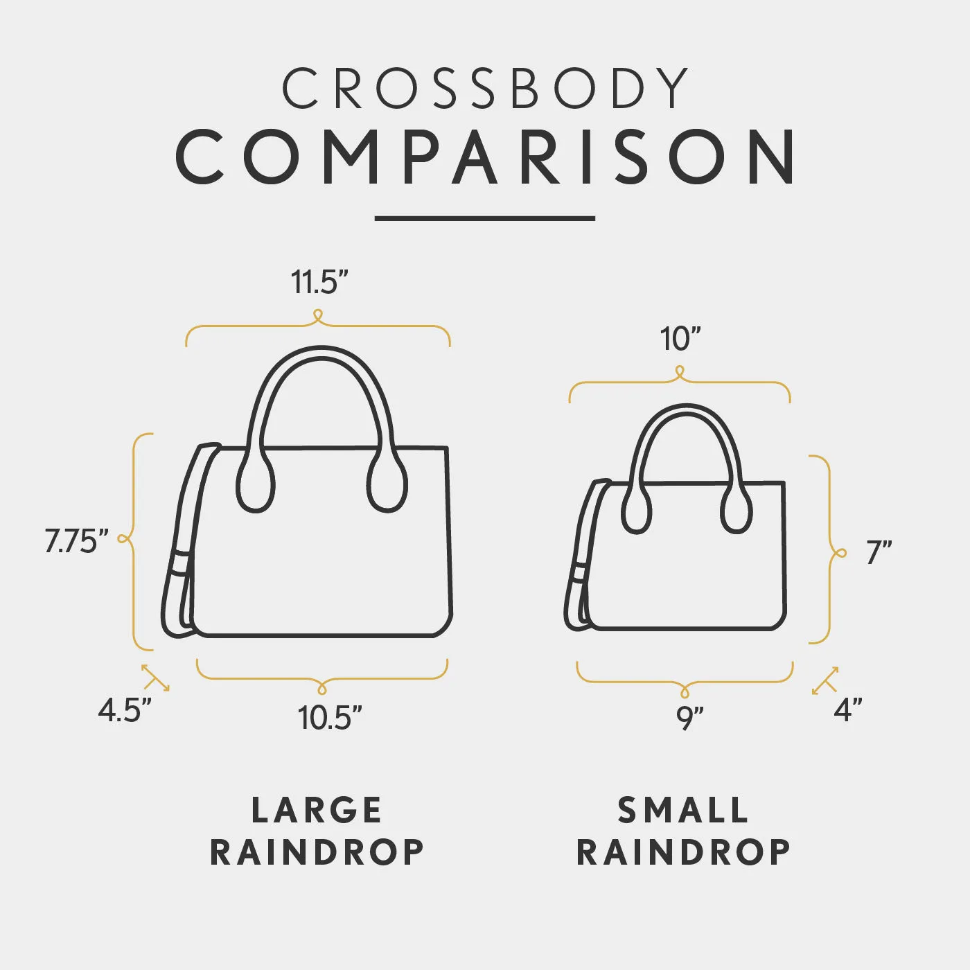 'Almost Perfect' Raindrop Crossbody Bag