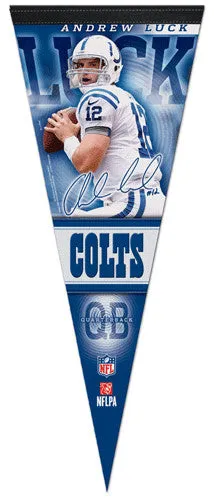 Andrew Luck "Signature Action" Premium Felt Collector's Pennant - Wincraft 2012