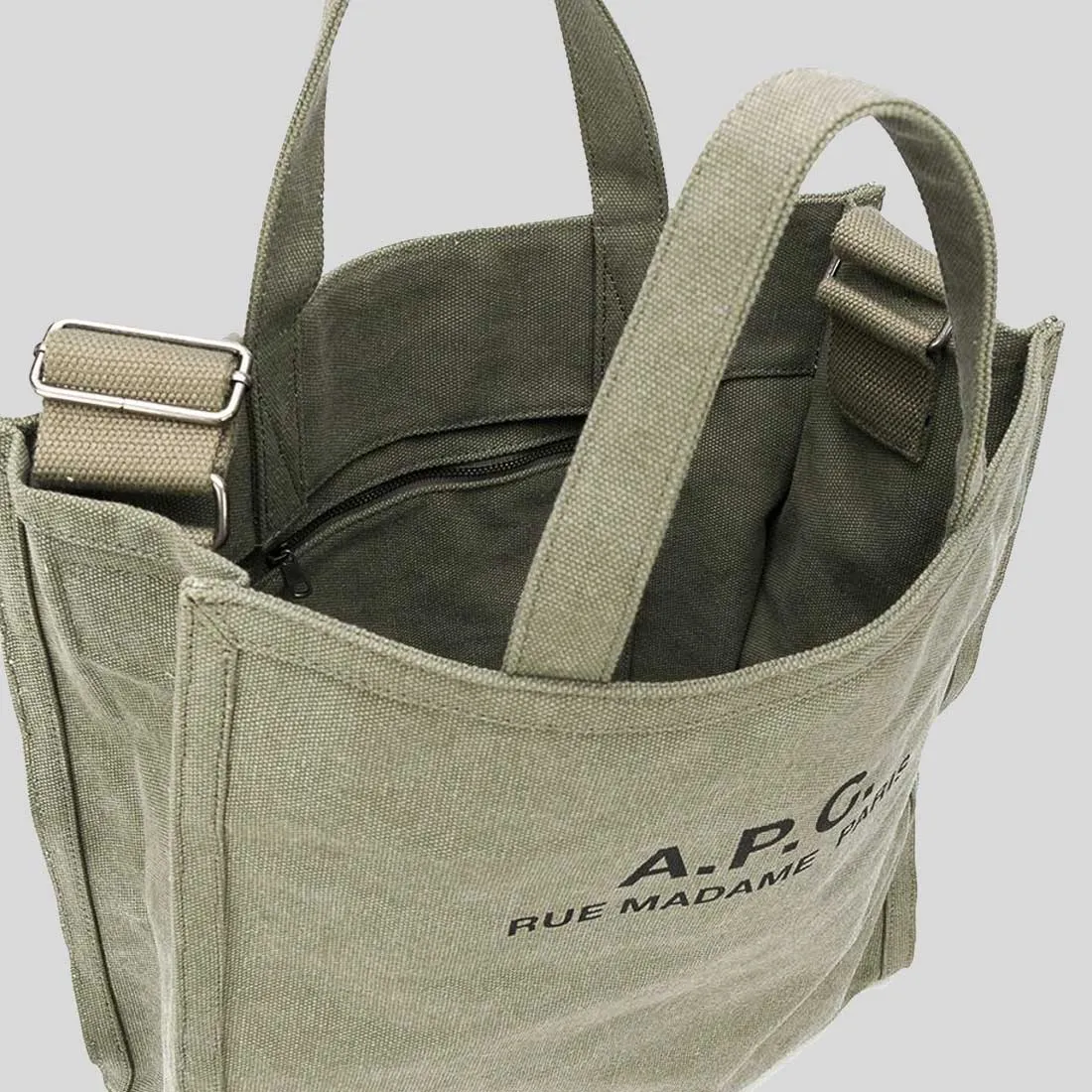 A.P.C. Recuperation Shopping Bag Khaki CODBMH61318JAA