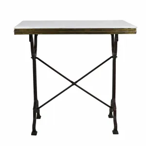 Avignon Bistro Table with Marble, Small