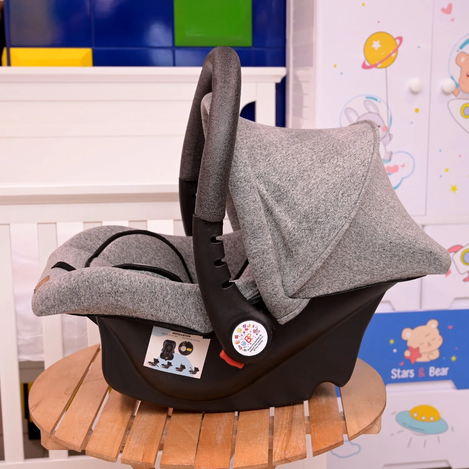 Baby Carry Cot - Grey