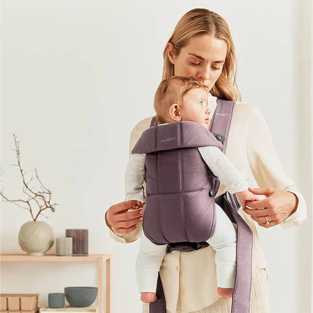 BabyBjörn Baby Carrier Mini Cotton - Dark Purple