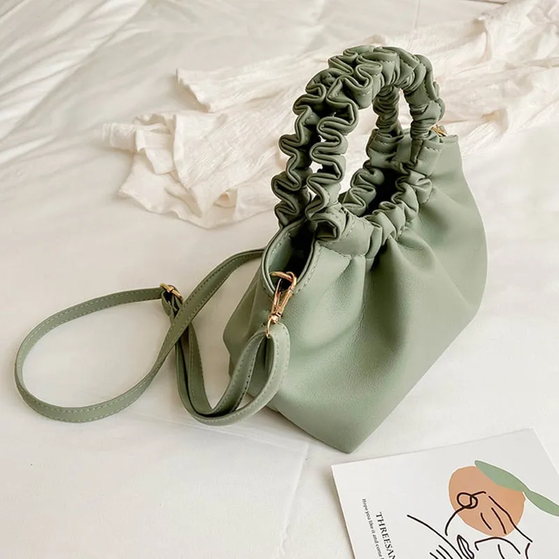 Bag For Women Cloud bag Soft PU Leather Madame Bag Single Shoulder Pleated Dumpling Bag Handbag Day Clutches bags Messenger Bag