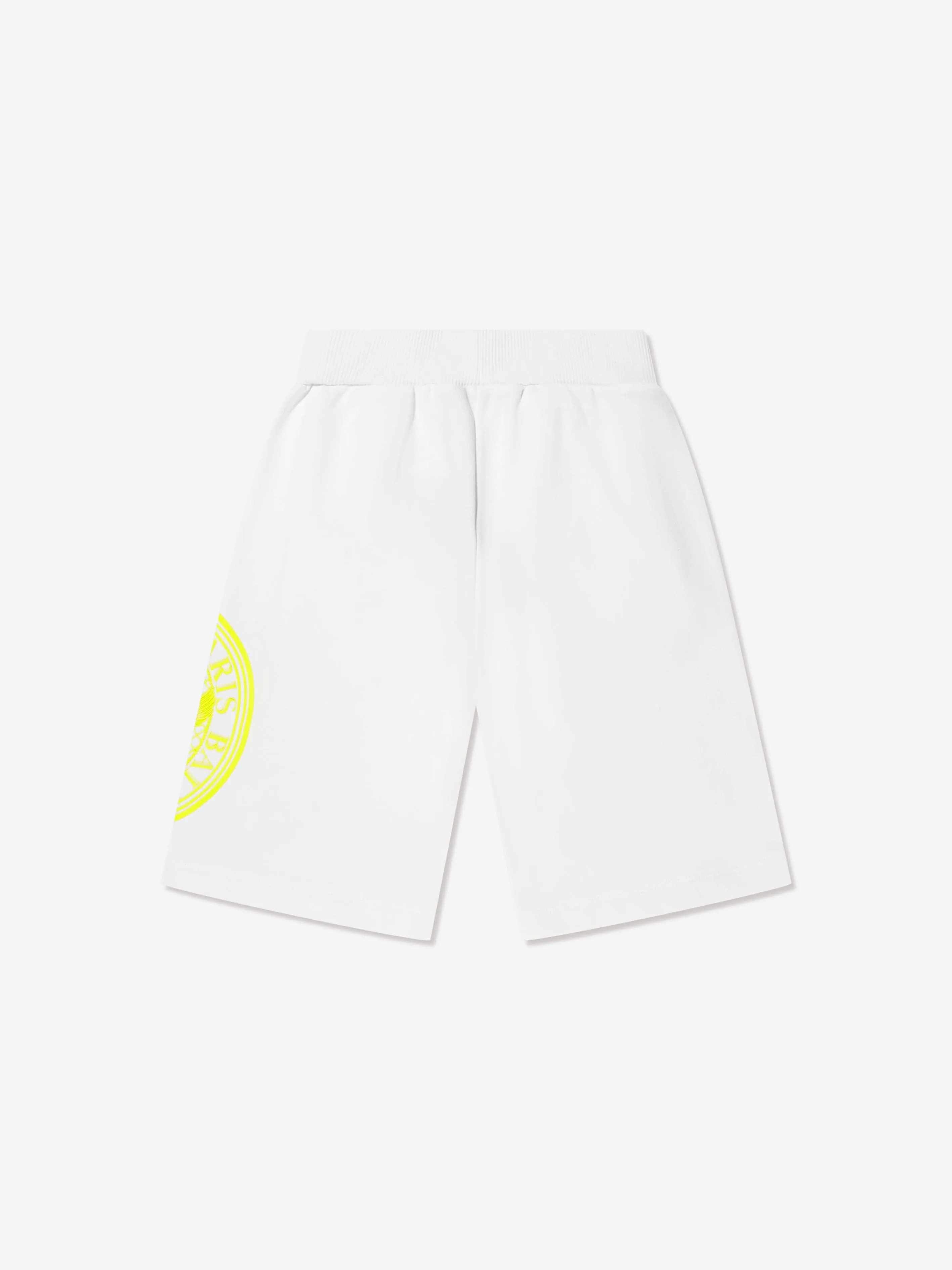 Balmain Boys Logo Jersey Shorts in White