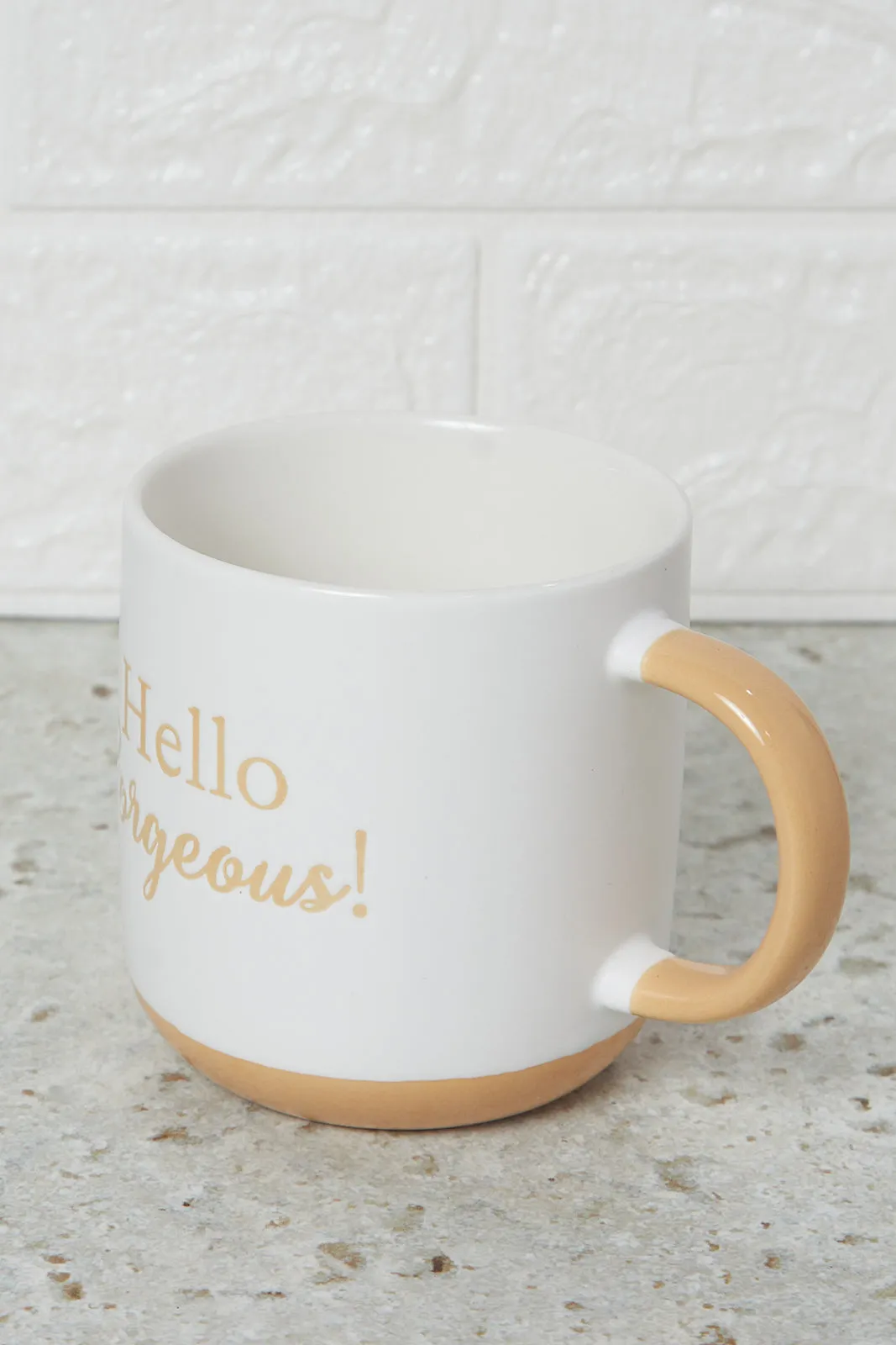 Beige Hello Gorgeous Mug (13Oz)