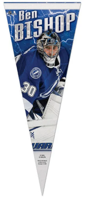 Ben Bishop "Signature" Tampa Bay Lightning Premium Felt Collector's Pennant - Wincraft 2014