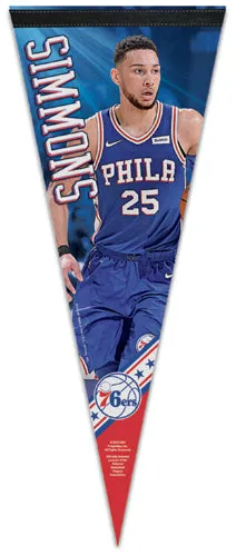 Ben Simmons "Superstar Series" Philadelphia 76ers NBA Basketball Premium Felt Pennant - Wincraft 2019