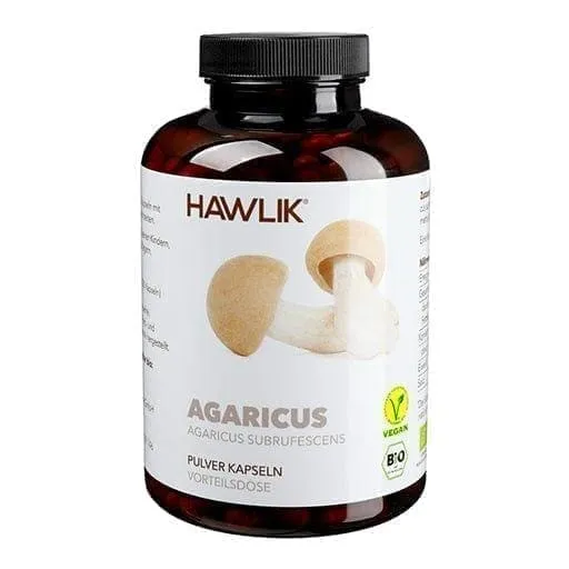 BIO AGARICUS powder capsules, dried mushrooms, dried mushroom