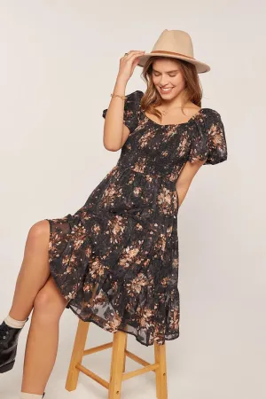 Black Chiffon Dress