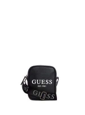 Black Logo Outfitter Crossbody Bag