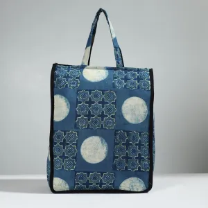 Blue - Handcrafted Cotton Shopping Bag 06