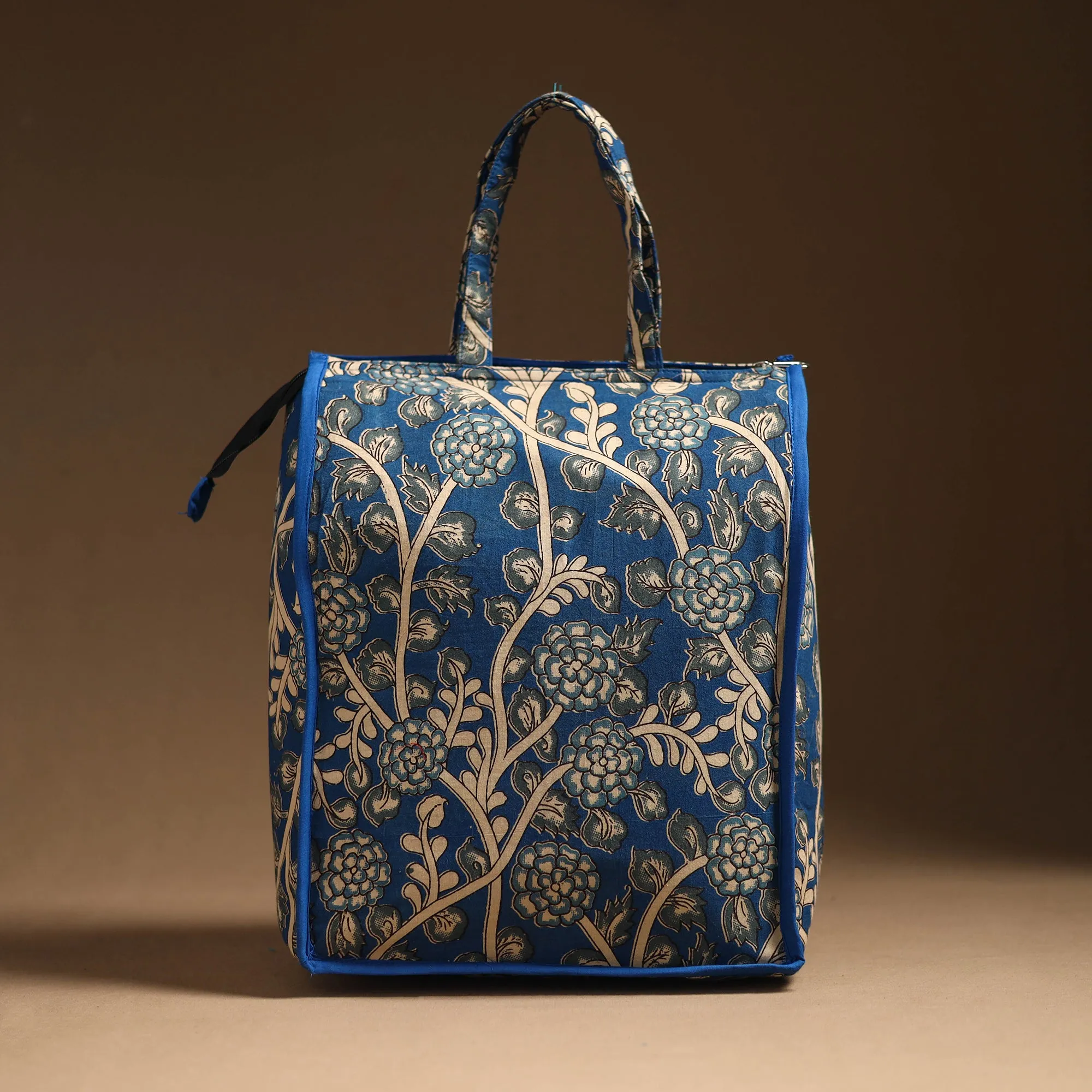 Blue - Handcrafted Cotton Shopping Bag 08