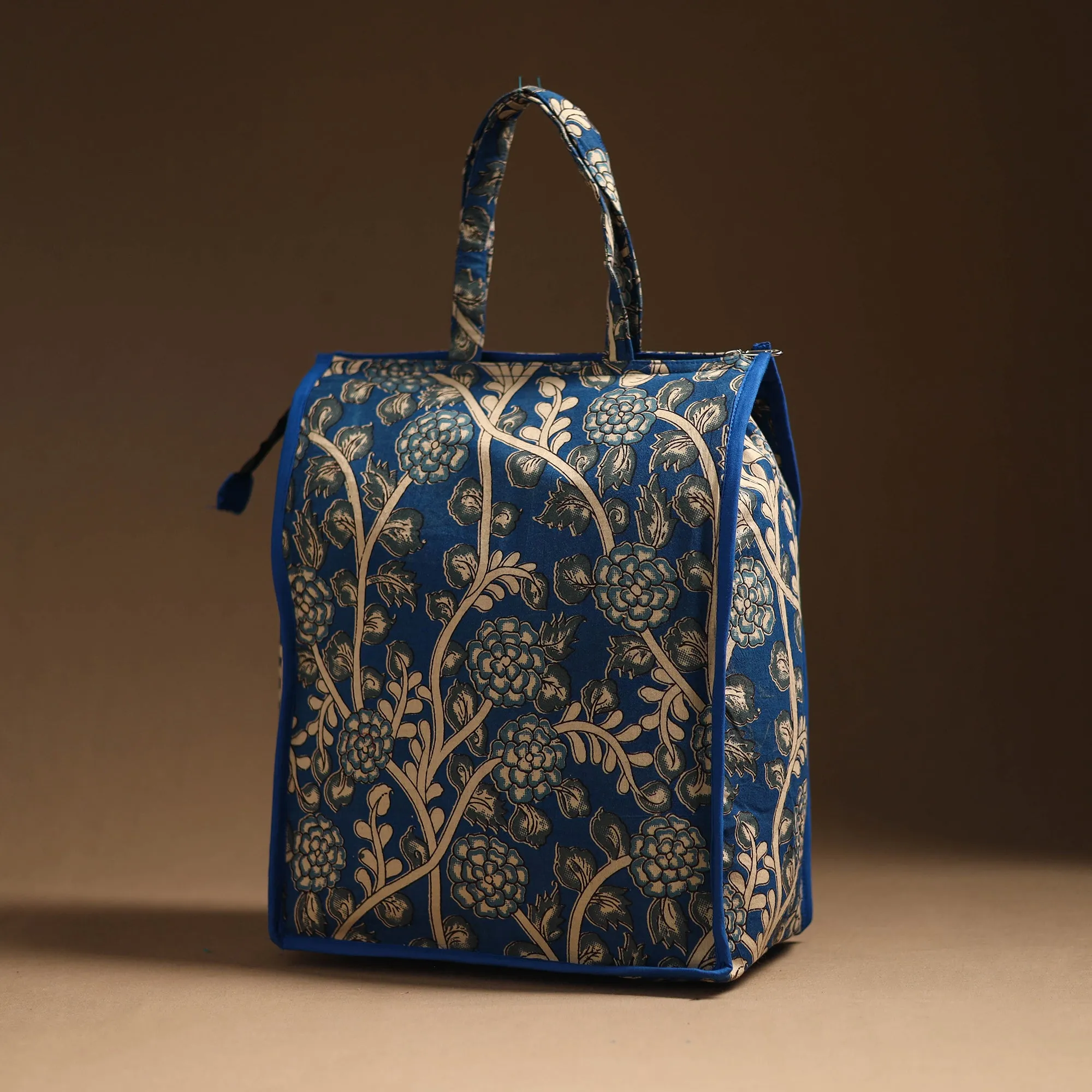 Blue - Handcrafted Cotton Shopping Bag 08