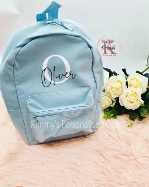 Blue Personalised BackPack