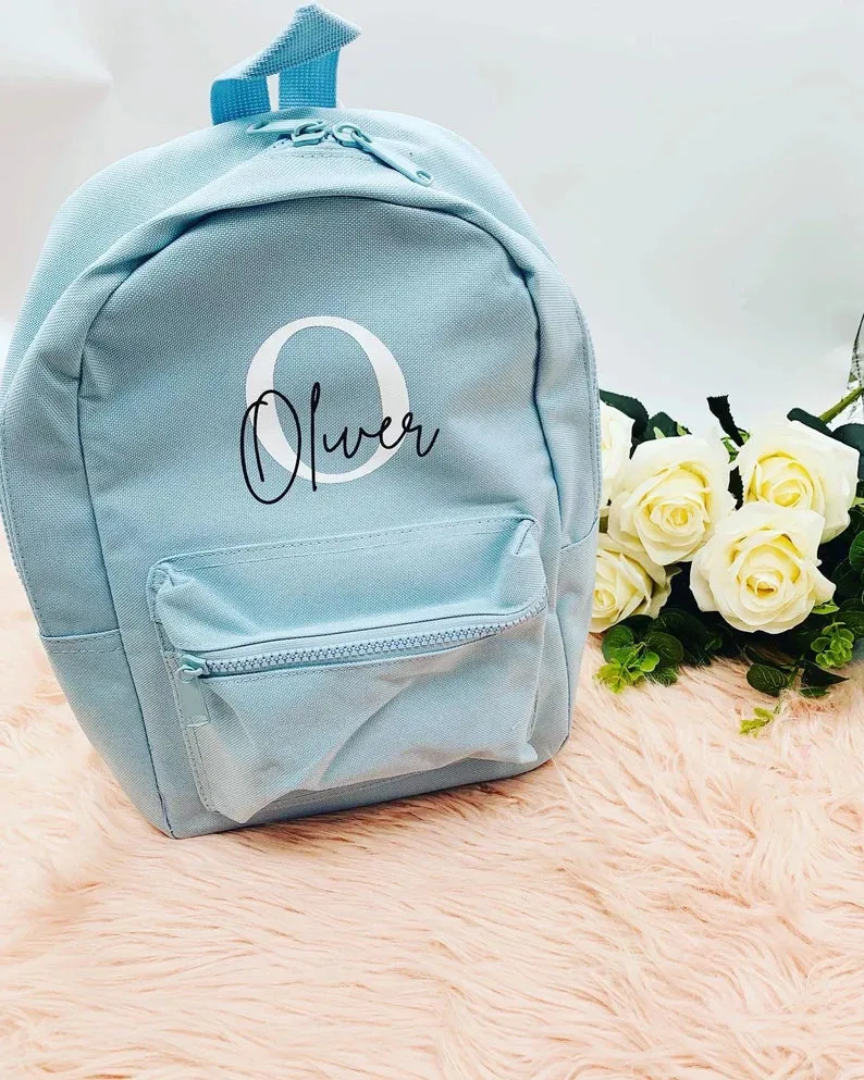 Blue Personalised BackPack