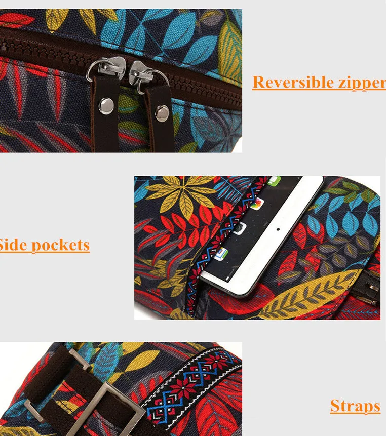 Boho Yoga Bag Multi-function XL Patterned Duffle Bag With Pocket, Yoga Mat bag Sports Fitness Bag