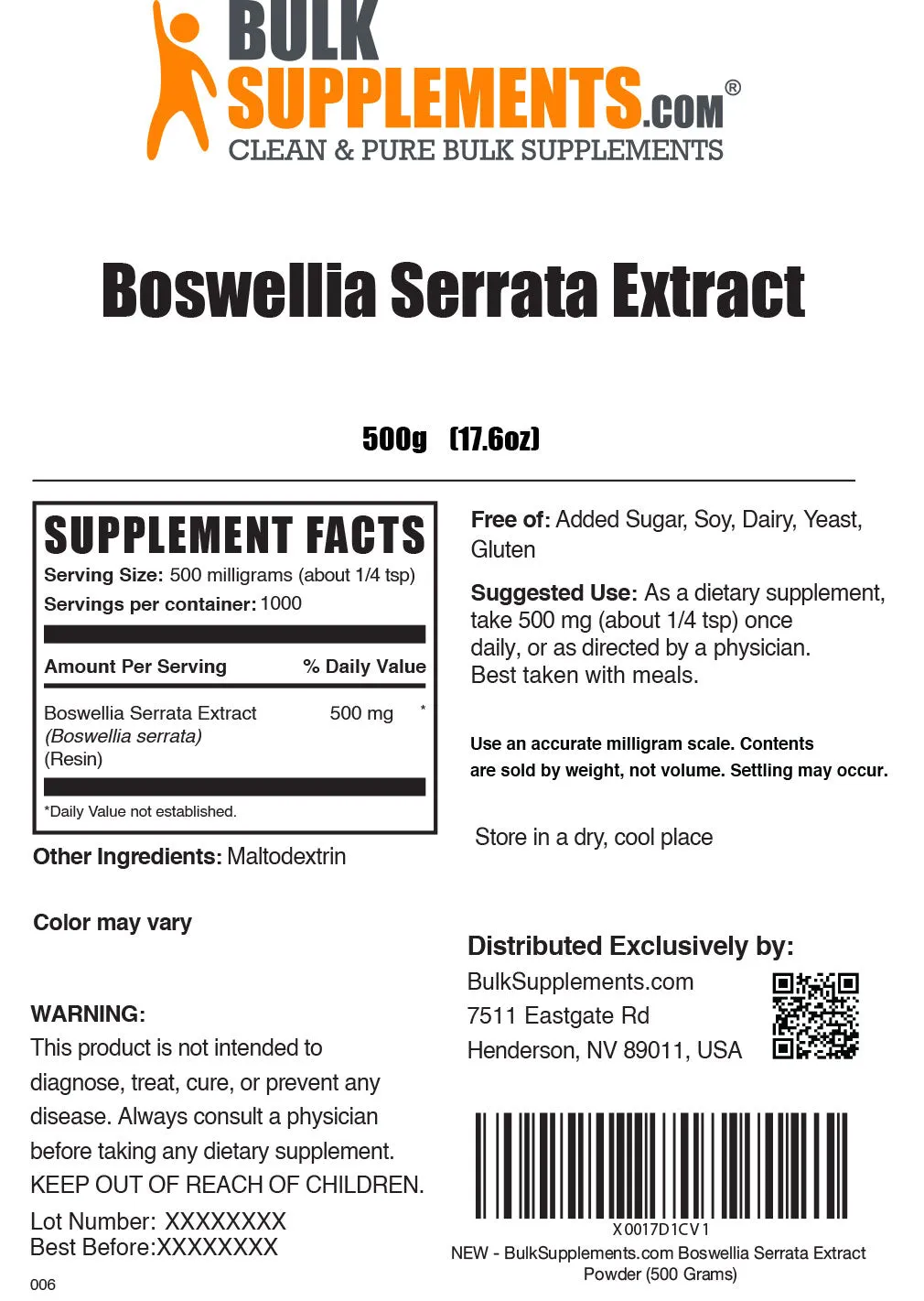 Boswellia Serrata Extract Powder