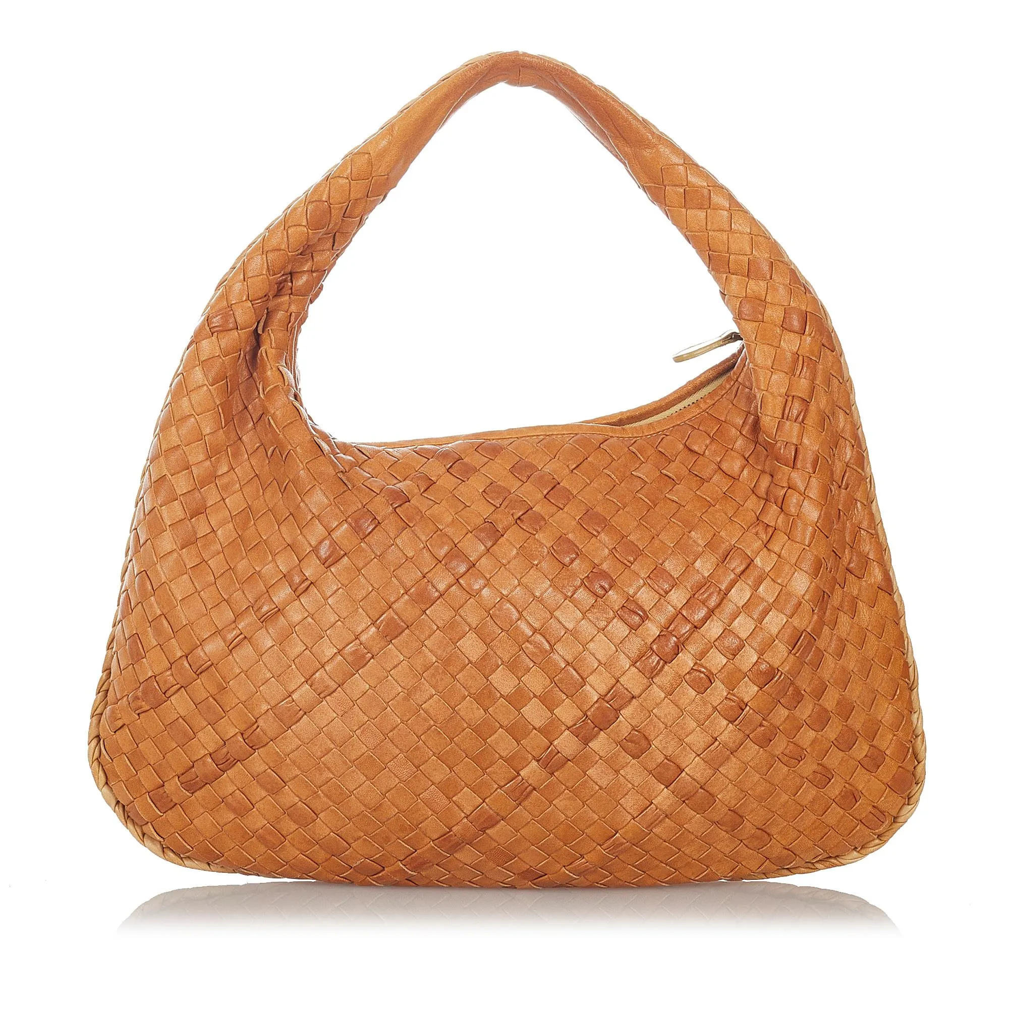 Bottega Veneta Intrecciato Leather Hobo Bag (SHG-26906)