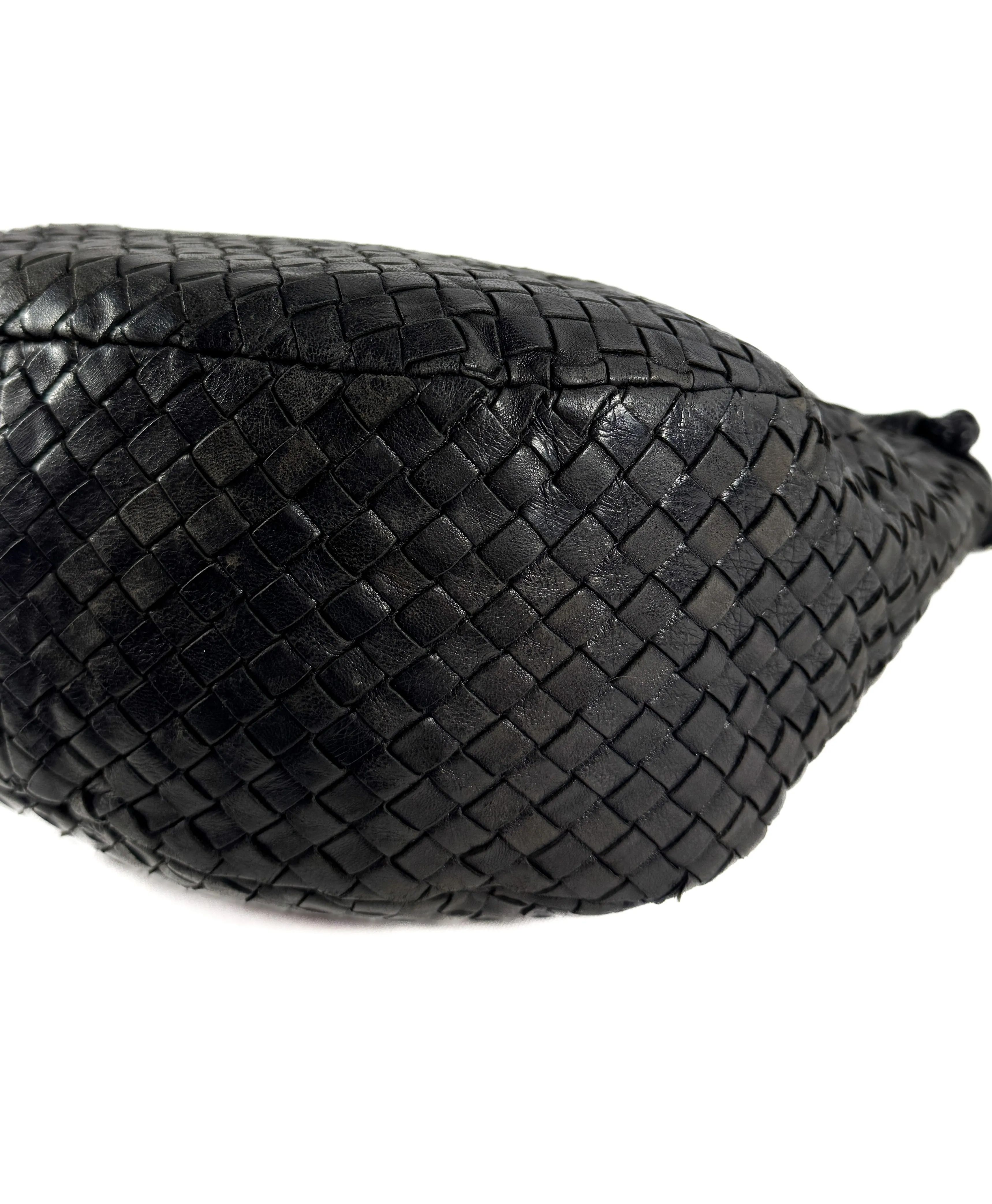 Bottega Veneta vintage black Intrecciato shoulder/crossbody bag