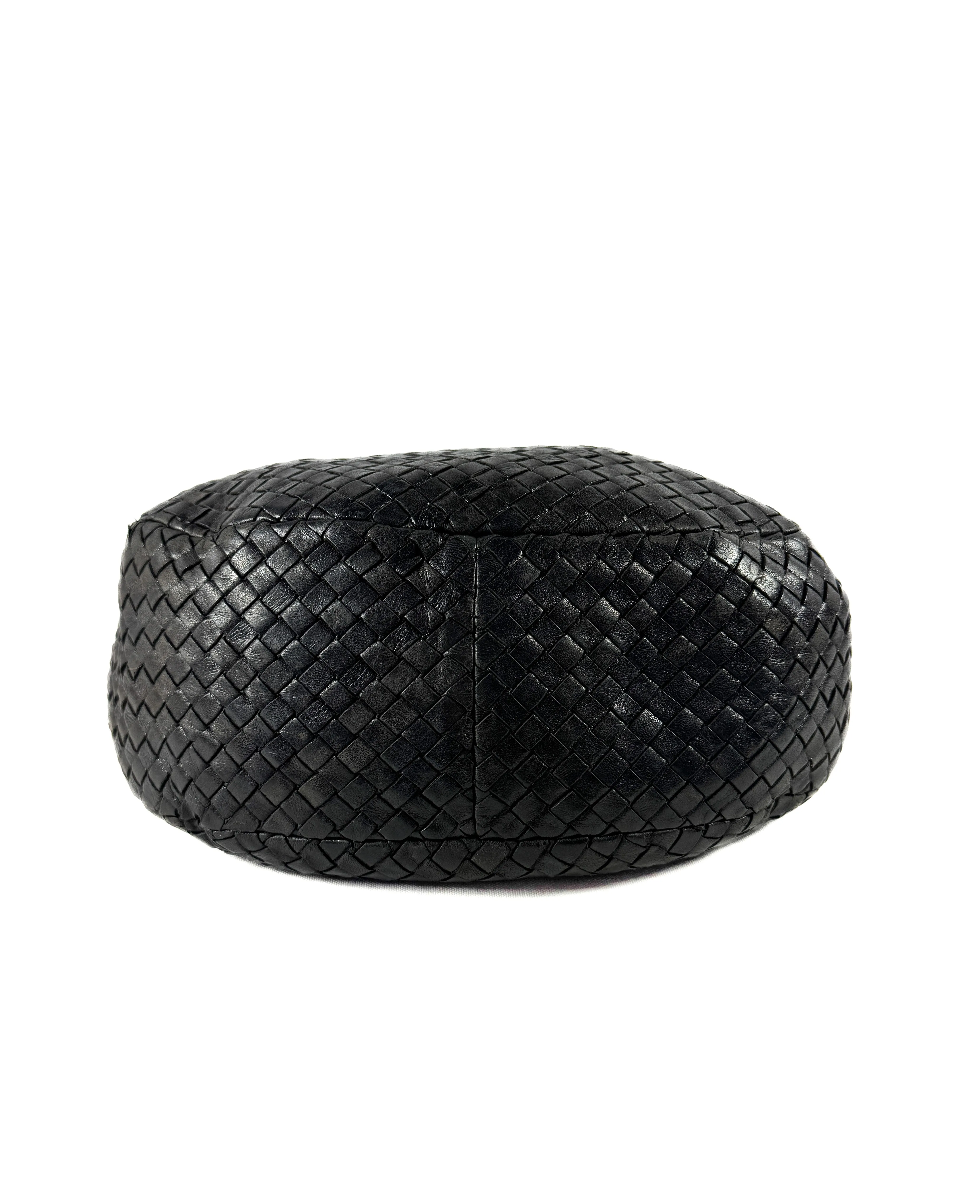 Bottega Veneta vintage black Intrecciato shoulder/crossbody bag