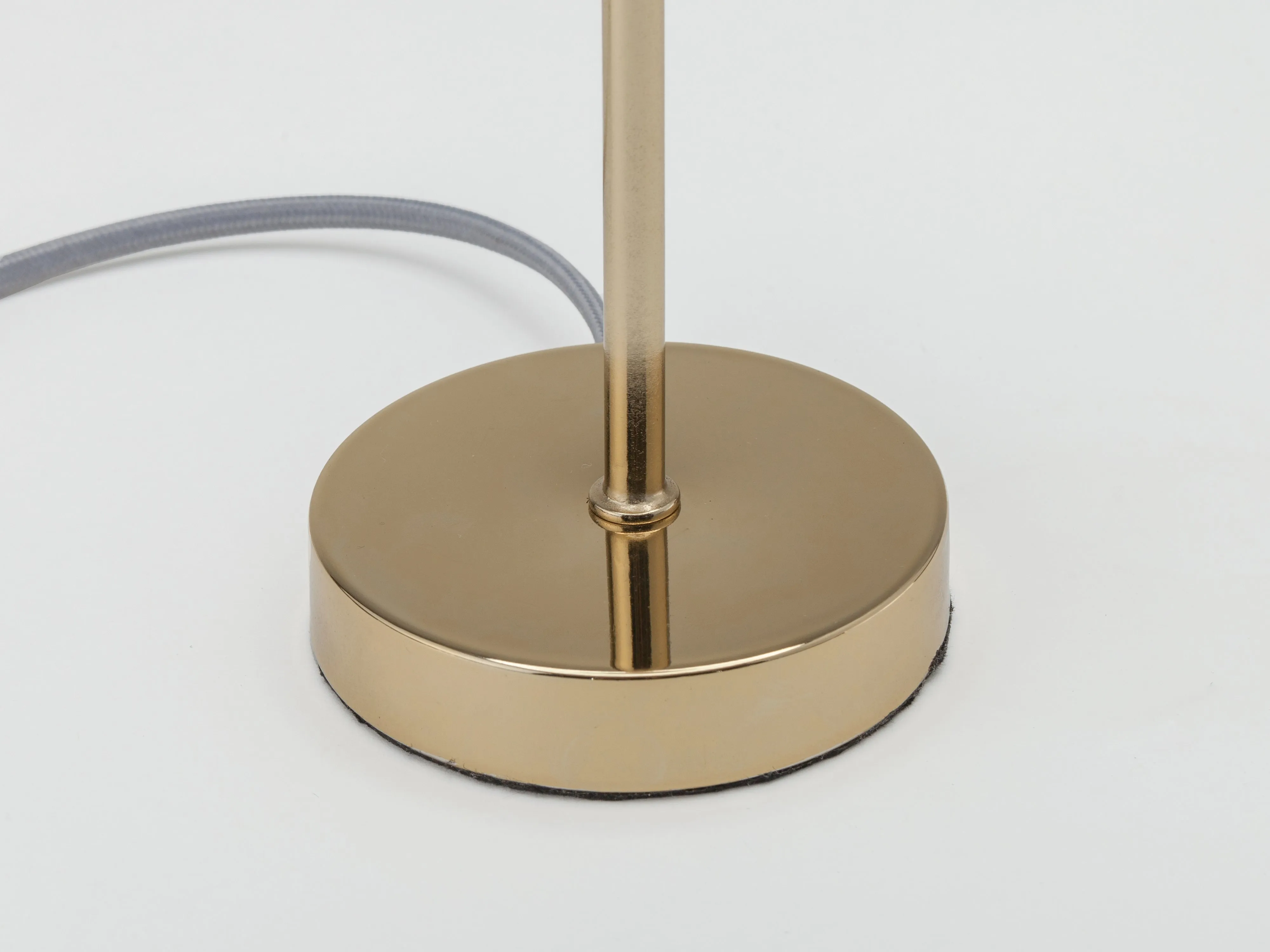 Brass pill table lamp