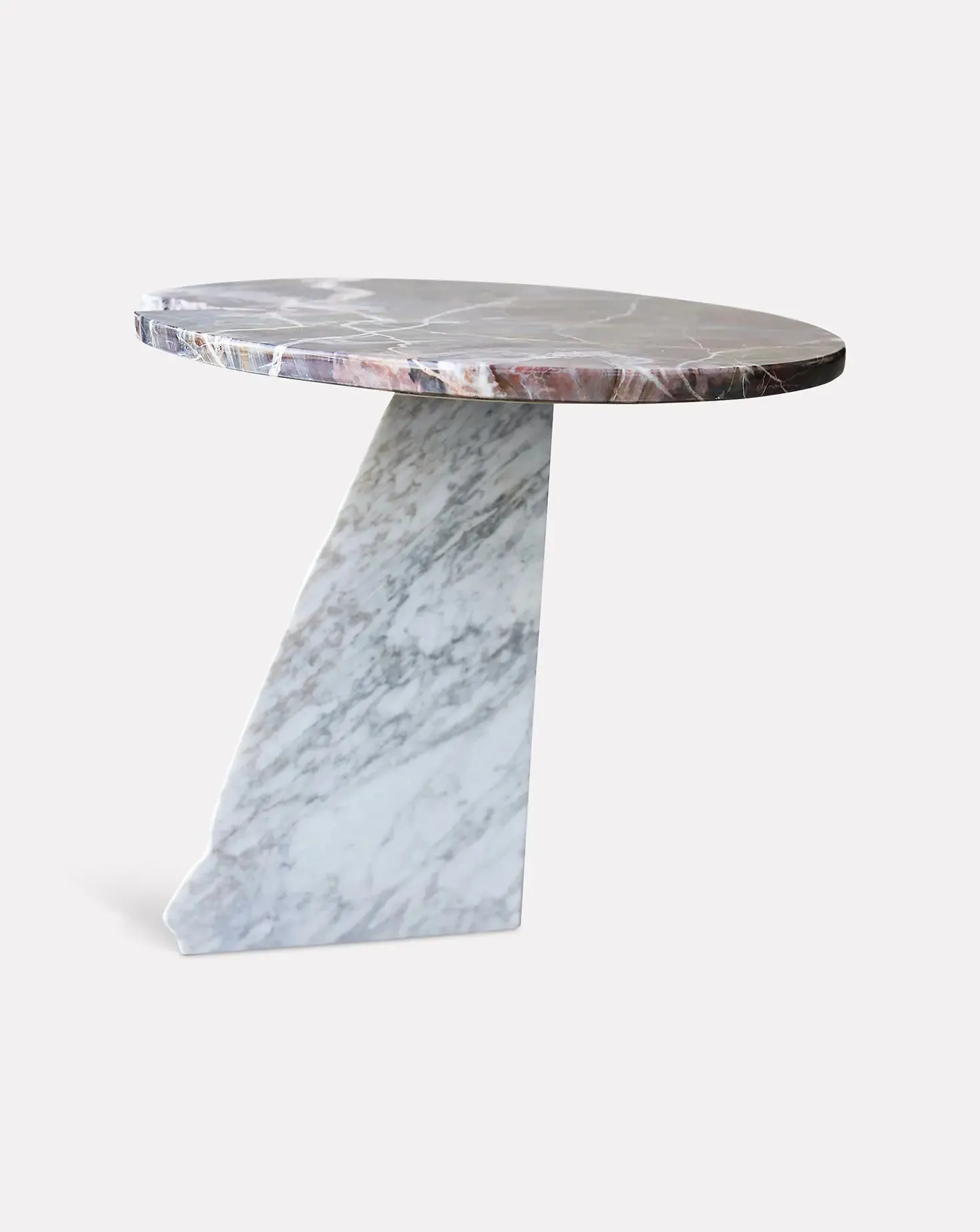 Calacatta Oro and White Marble Accent Table