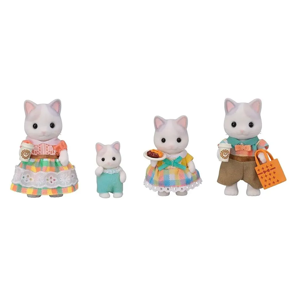 Calico Critters Latte Cat Family