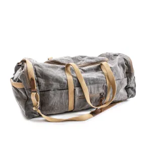 CANVAS DUFFLE BAG - FADED BLUE - 24" X 10"