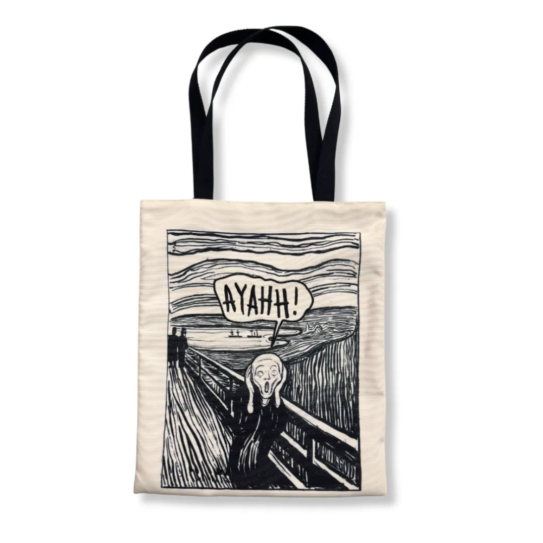 Canvas Shopping Tote, Ayahh!