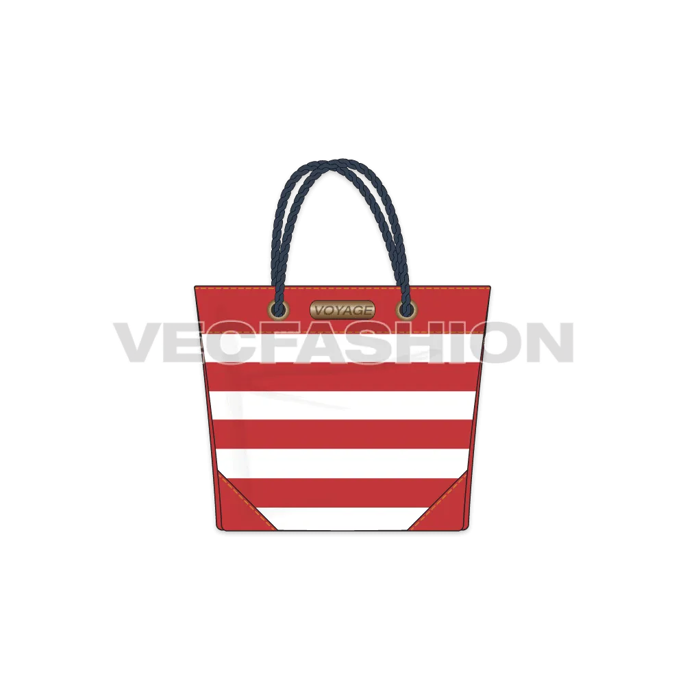 Canvas Tote Bag Vector Templates