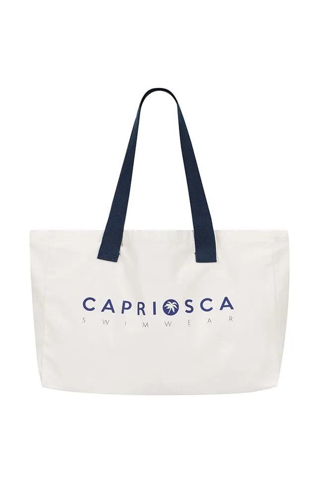 CAPRIOSCA Canvas Tote Beach Bag