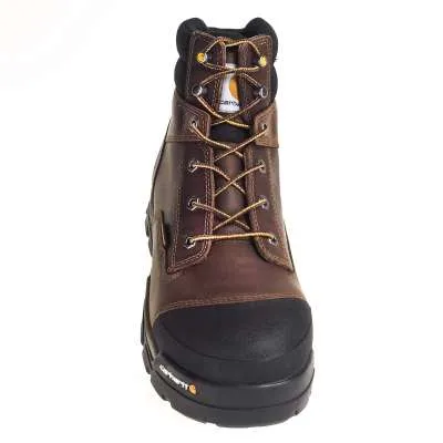 CARHARTT MEN'S GROUND FORCE 6" BROWN COMPOSITE TOE WORK BOOT #CME6355