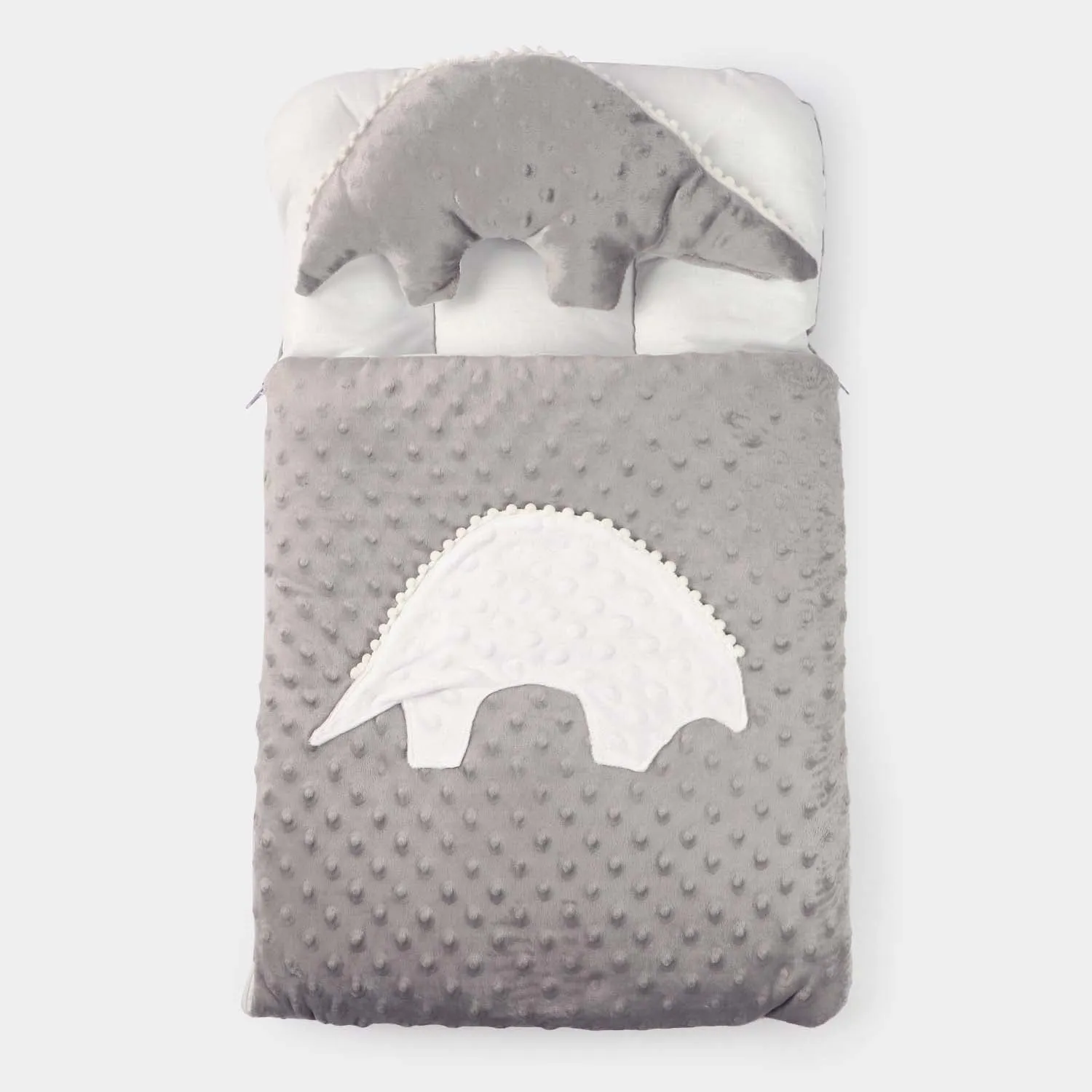 Carry Nest With Dino Pillow | Grey