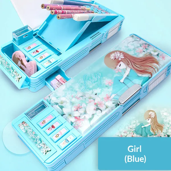 Cartoon Magnetic Pencil Case