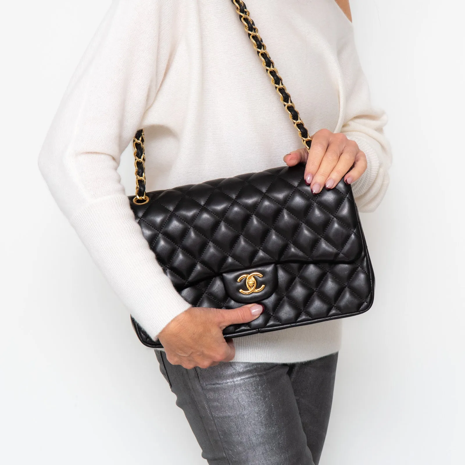 Chanel Black Jumbo Double Flap Bag