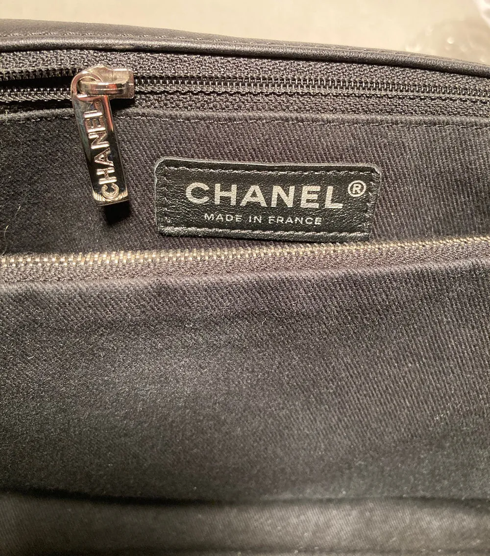 Chanel Black Leather Ultimate Stitch Classic Flap Shoulder Bag