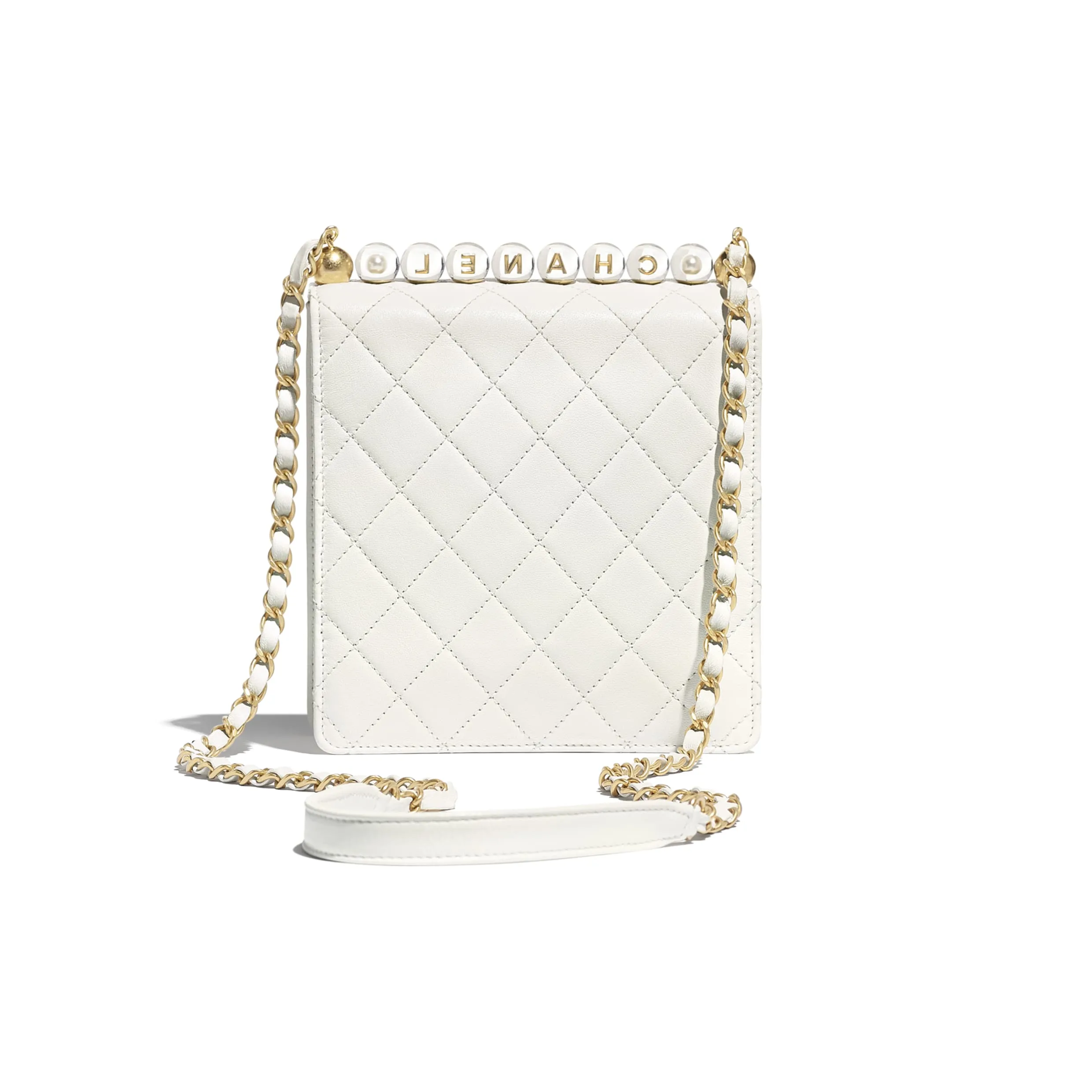 Chanel Flap Bag White Goatskin