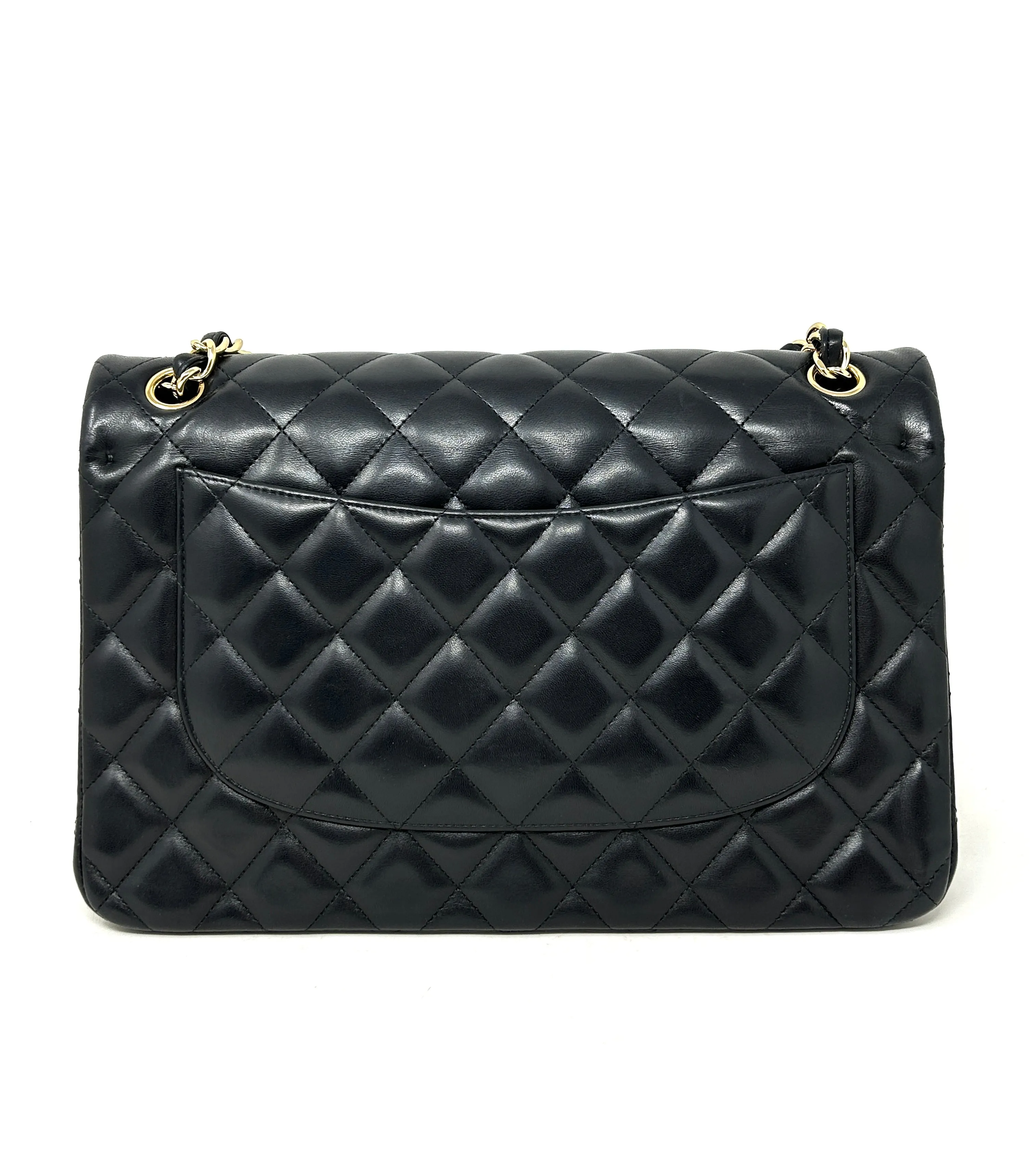 Chanel Jumbo Classic Double Flap Black Lambskin Bag