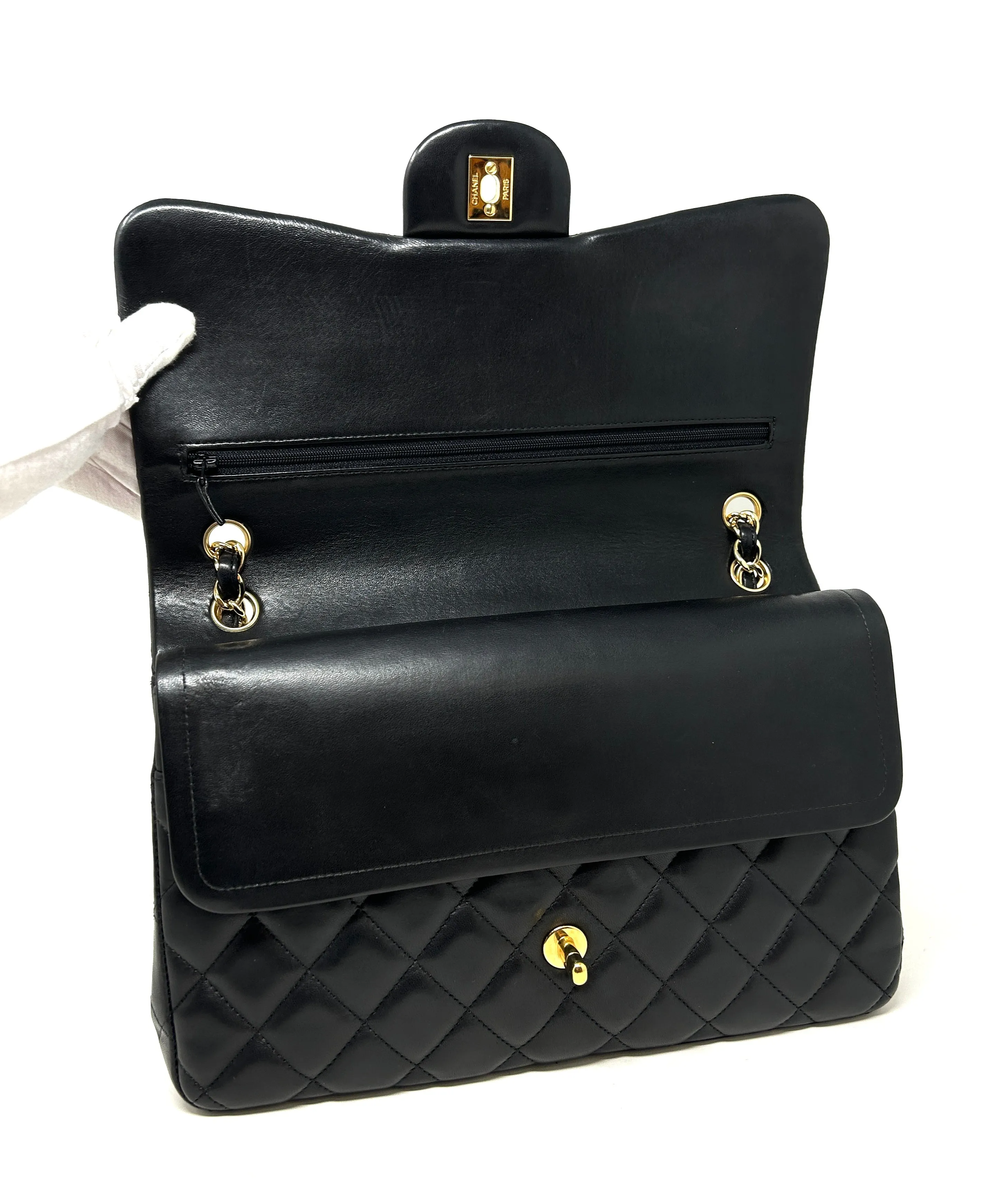 Chanel Jumbo Classic Double Flap Black Lambskin Bag