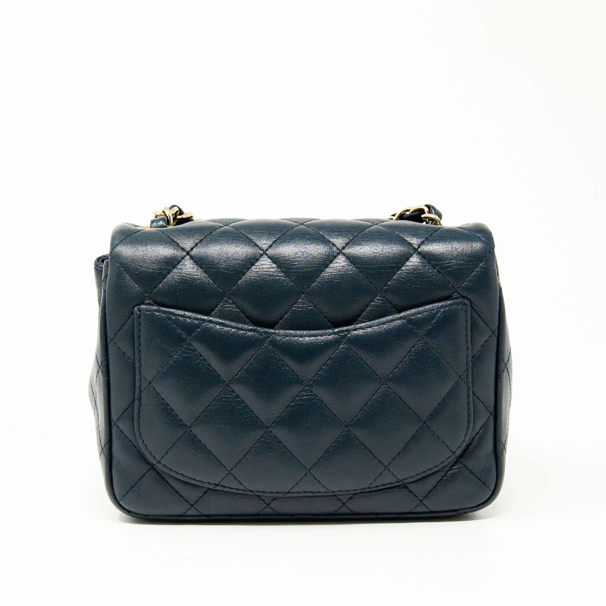 Chanel Navy Mini Square Flap