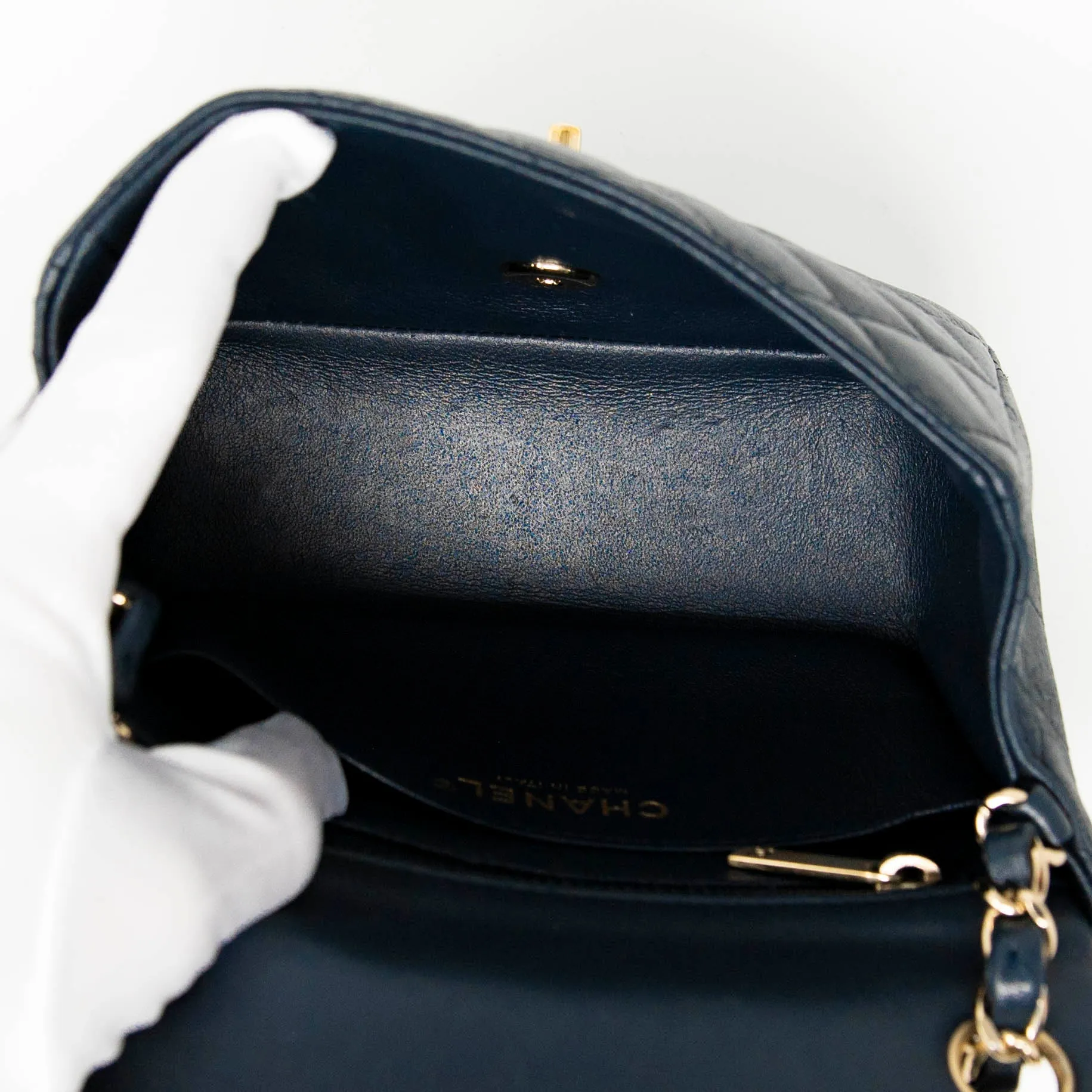 Chanel Navy Mini Square Flap