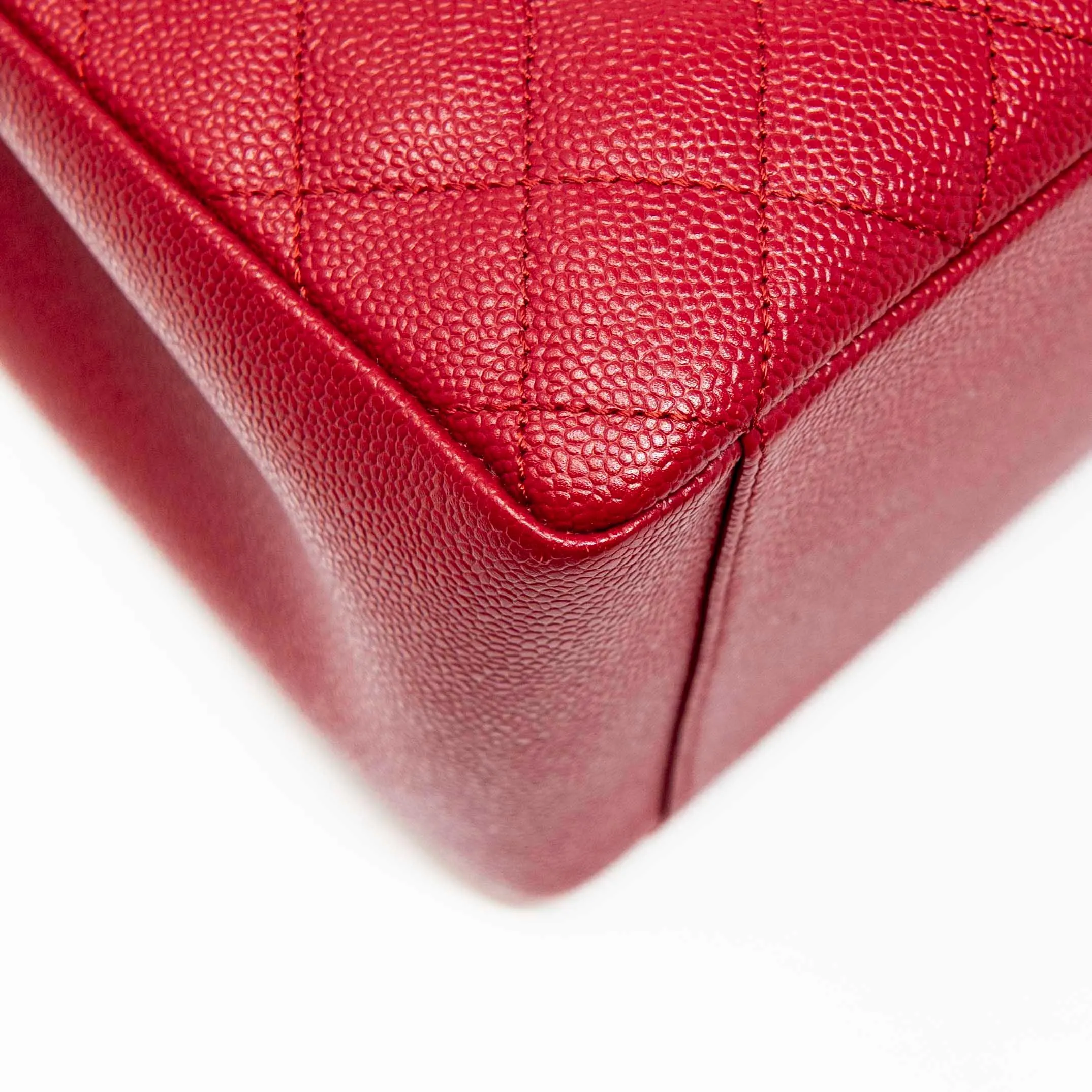 Chanel Red Grand Shopping Tote