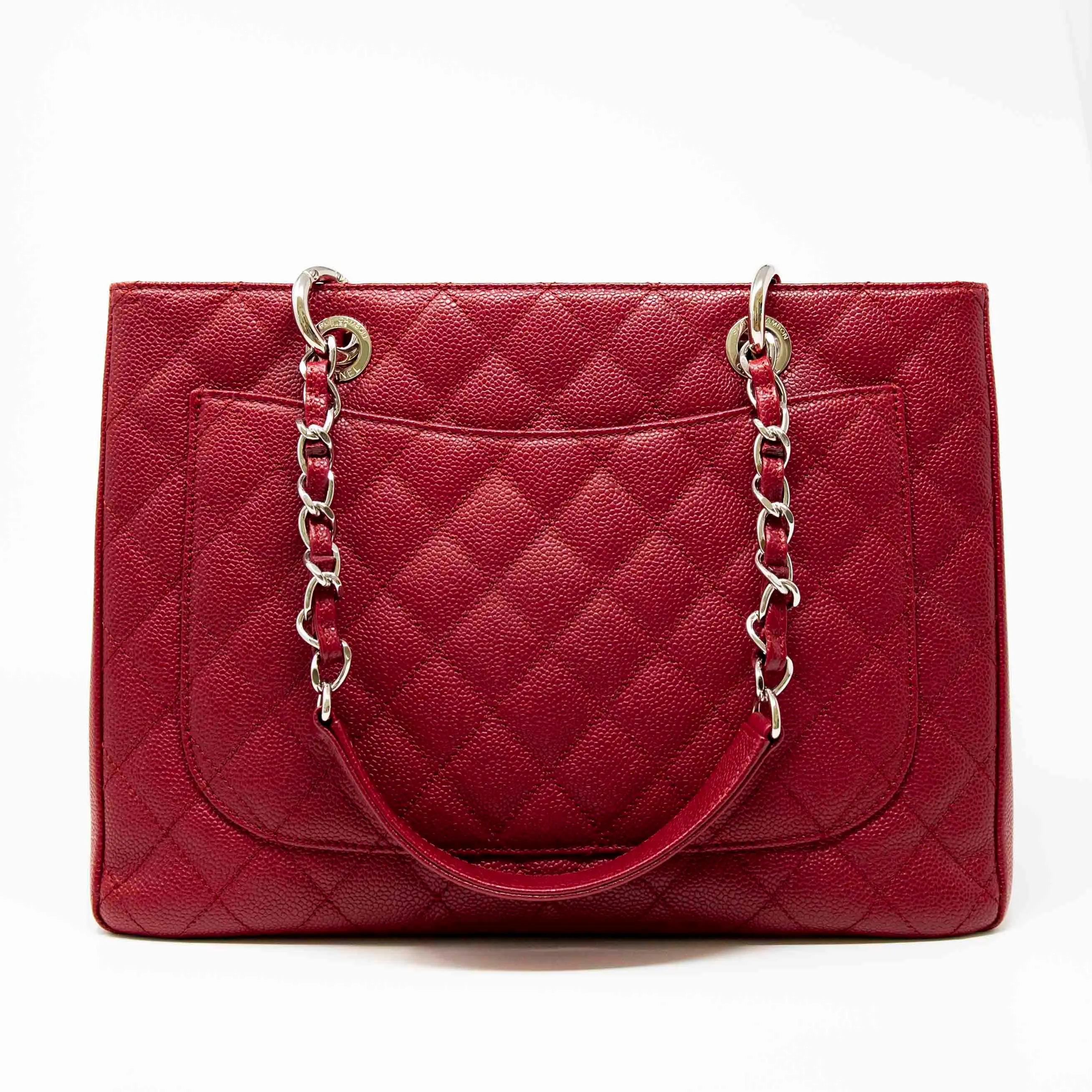 Chanel Red Grand Shopping Tote