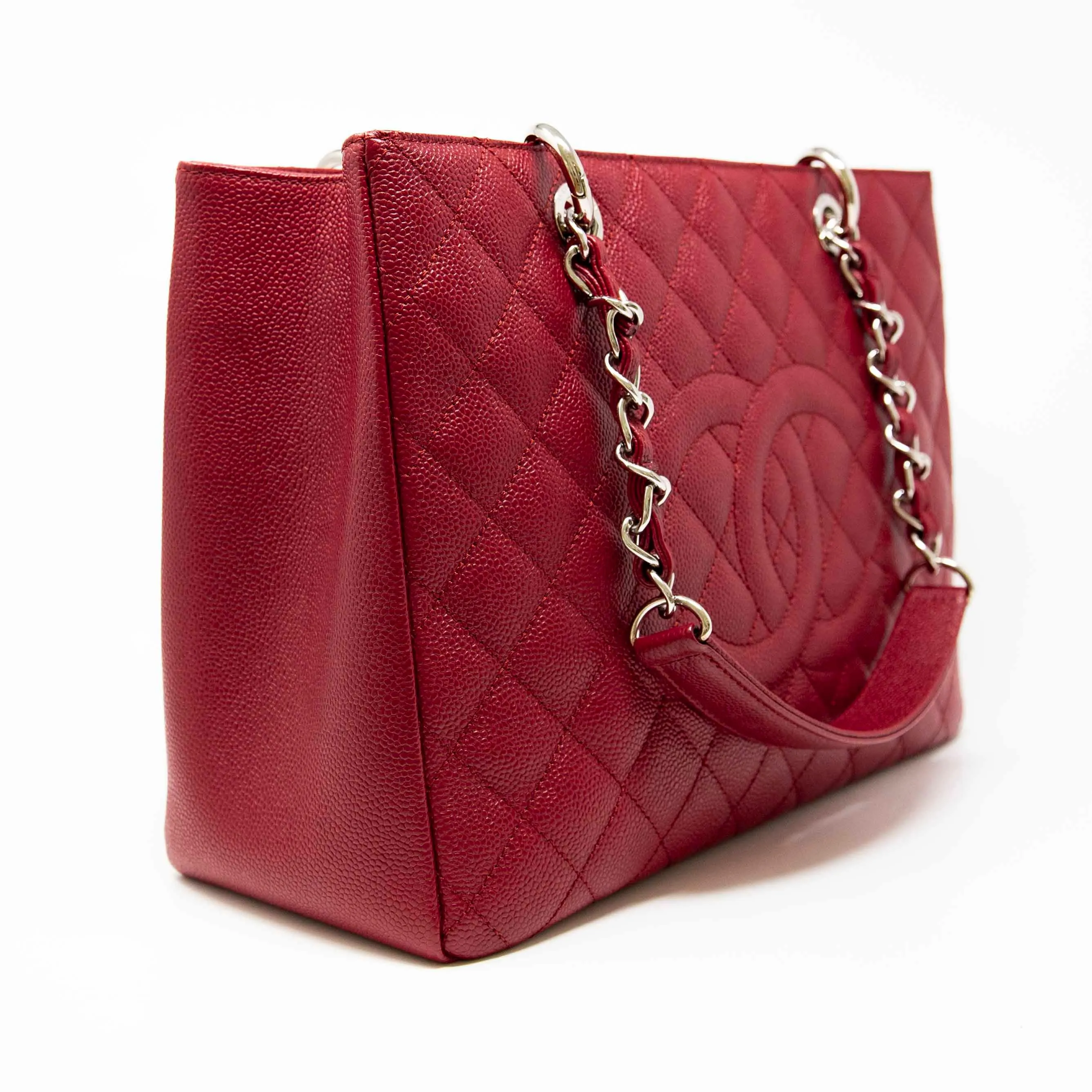 Chanel Red Grand Shopping Tote