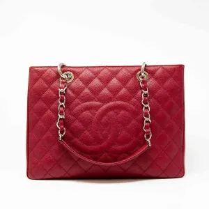 Chanel Red Grand Shopping Tote